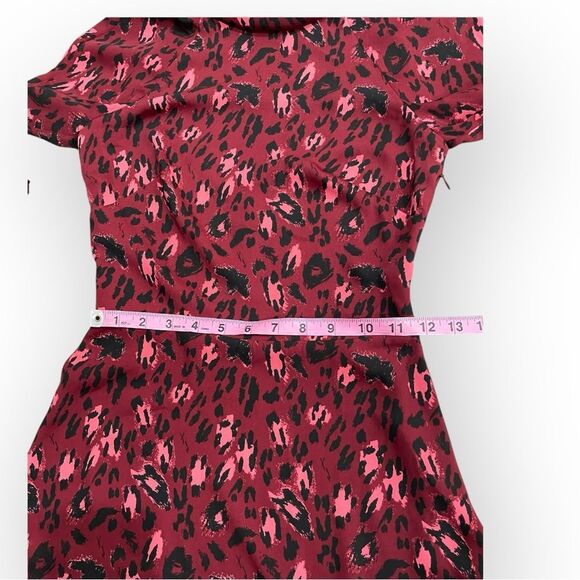 & Other Stories Maroon Leopard Dress - Picture 9 of 10